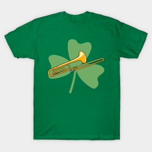 Shamrock Trombone St. Patrick's Day Musical Instrument T-Shirt